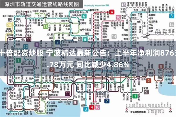 十倍配资炒股 宁波精达最新公告：上半年净利润8763.78万元 同比减少4.86%